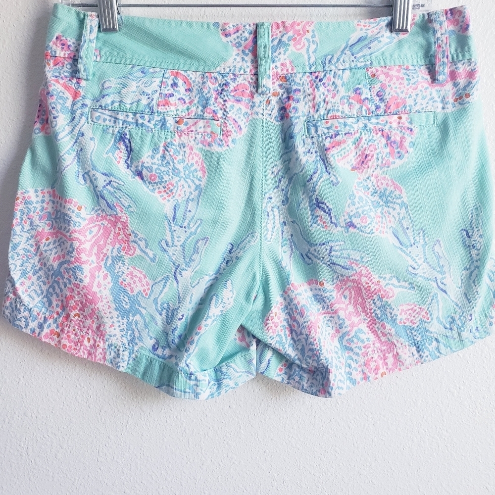 Lilly Pulitzer Callahan Shorts In Minty Fresh - Picture 6 of 10